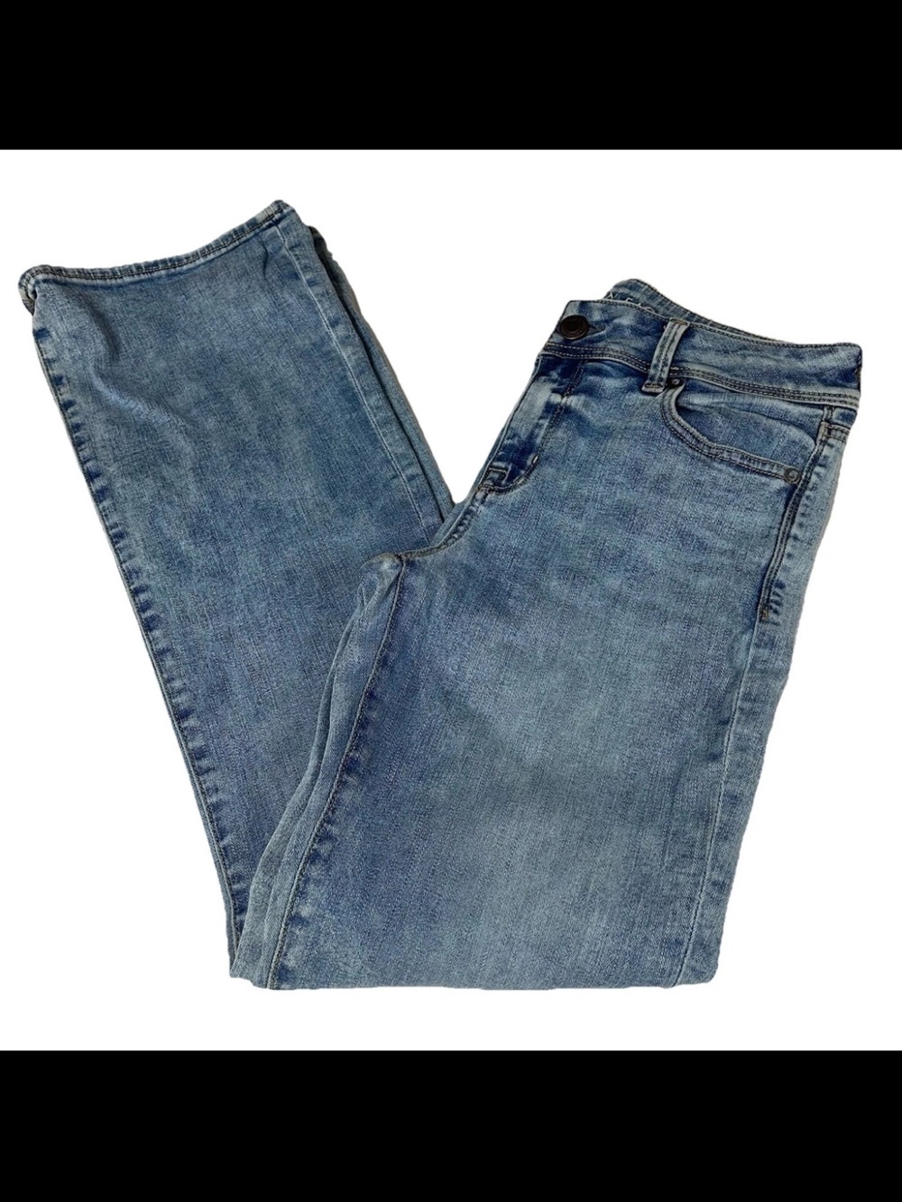 American Eagle Women’s Size 10 Kick Bootcut Jeans Light Wash Blue Stretch #0868